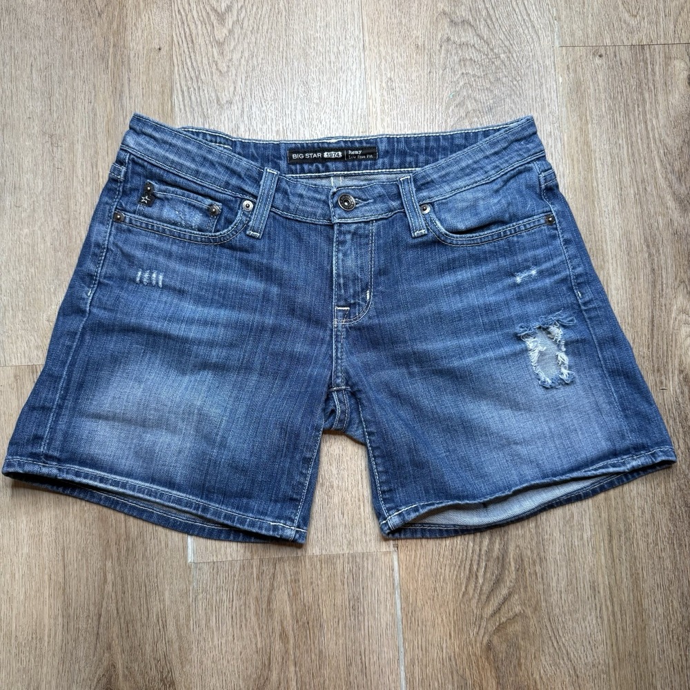Big Star 1974 Women‎ shorts Size 27 Remy Low Rise Fit denim